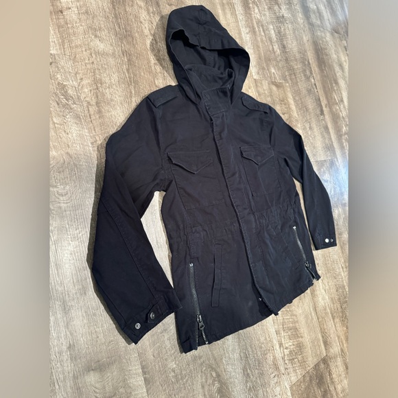 Vera Wang women’s black lightweight utility jacket size medium - Picture 2 of 6